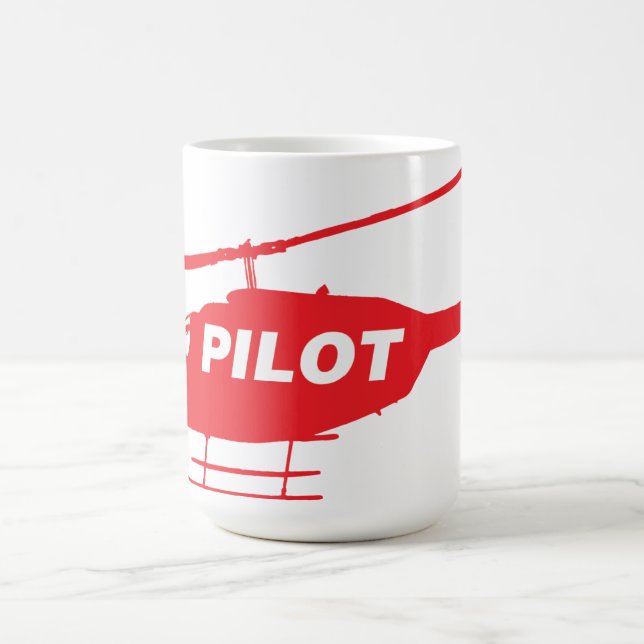 Taza De Café Helicóptero Piloto (Centro)