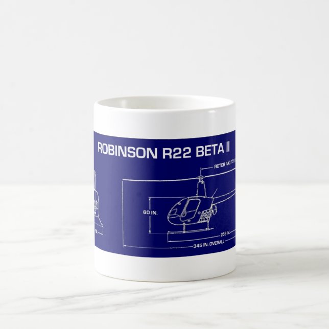 Taza De Café Helicóptero R22 (Centro)