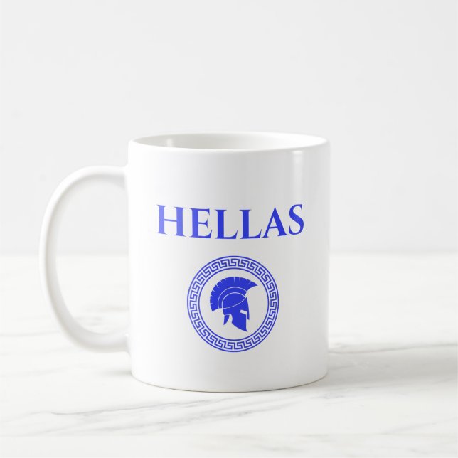 Taza De Café Hellas Espartano  (Izquierda)