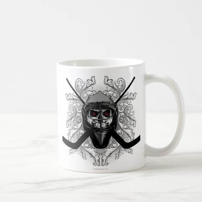 Taza De Café Hellish Hockey Goalie (Derecha)