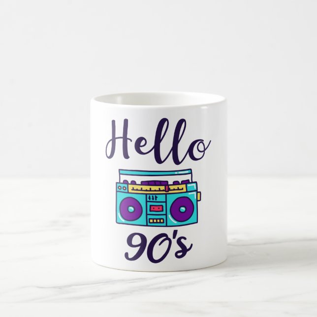 Taza De Café Hello 90s radio cassette recorder (Centro)