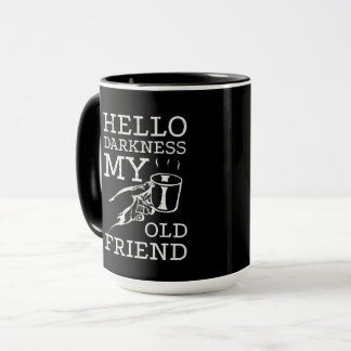 Taza de café Hello Darkness My Old Friend