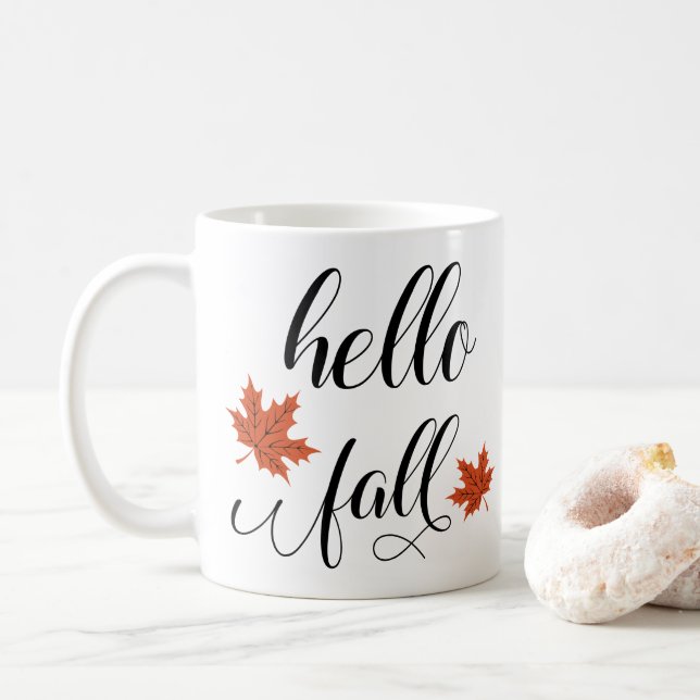 Taza De Café Hello Fall (Con donut)