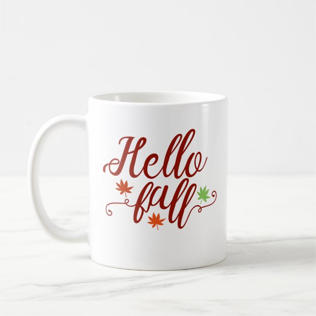 Taza De Café Hello Fall Classic (Izquierda)