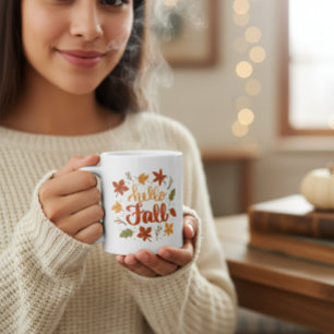 Taza De Café Hello Fall Coffee Mug with Decorative Autumn