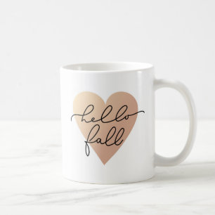 Taza De Café Hello Fall Love Heart