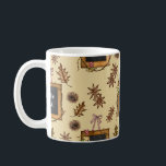 Taza De Café Hello Fall with Autumn Leaves<br><div class="desc">This design features the text "Hello Fall" with autumn leaves. It is perfect for the fall,  Christmas,  and the holiday season. It is also perfect for cute,  warm,  and homey interiors. It can also be a gift for friends and family members who loves autumn and nature.</div>