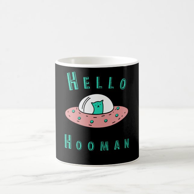 Taza De Café Hello Hooman Human (Centro)