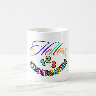 Taza De Café Hello Kindergarten Teacher Mug,Back to School gift