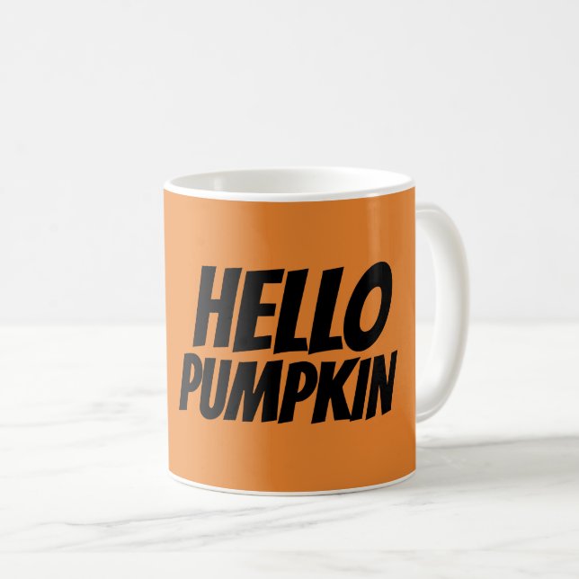 Taza De Café HELLO PUMPKIN Coffee Mugs (Anverso derecho)