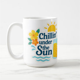 Taza De Café Hello Summer – Chillin’ the Sun Sticker for Mugs