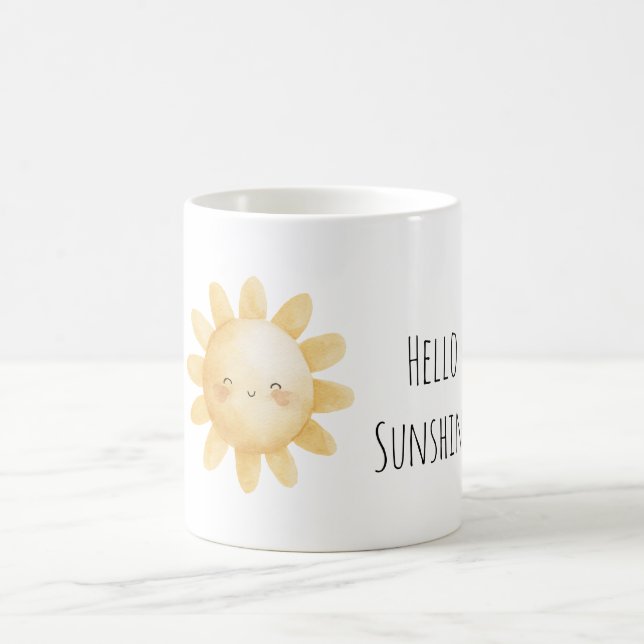 Taza De Café Hello Sunshine Happy Sun (Centro)