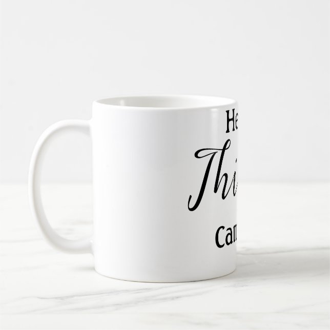 Taza De Café Hello thirty birthday name simple minimal elegant  (Izquierda)