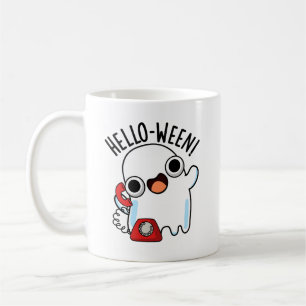 Taza De Café Hello-ween Funny Ghost Pun