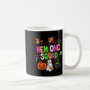 Taza De Café Hem Onc Squad Enfermera Fantasma de Halloween Peds