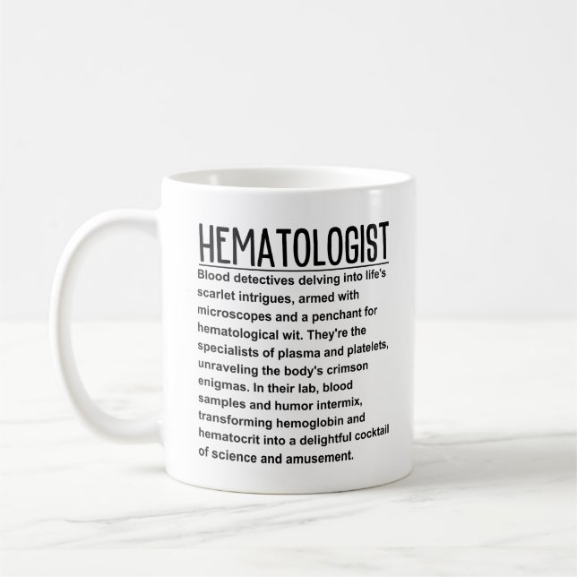 Taza De Café Hematólogo (Izquierda)