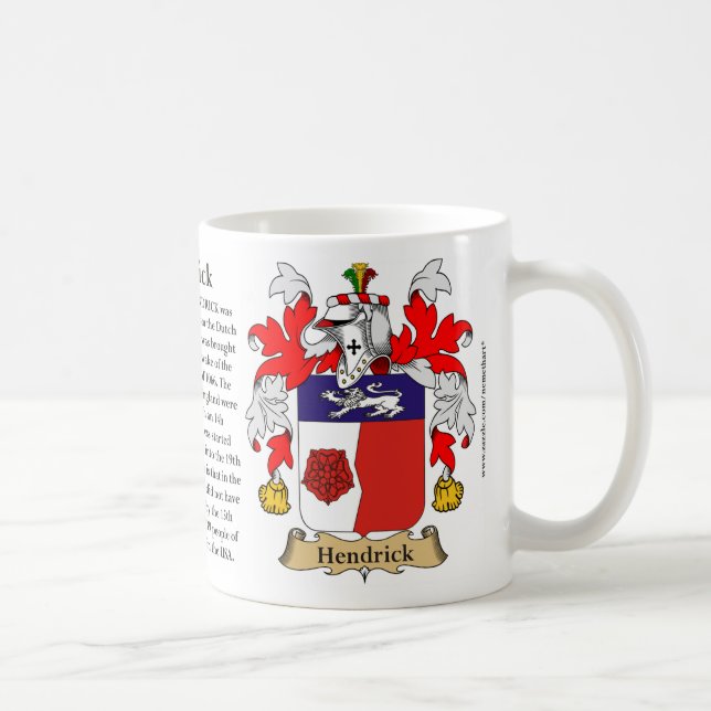 Taza De Café Hendrick, el origen, el significado y el escudo (Derecha)