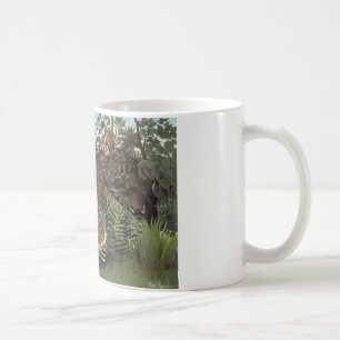 Taza De Café Henri Rousseau - El león hambriento atacando