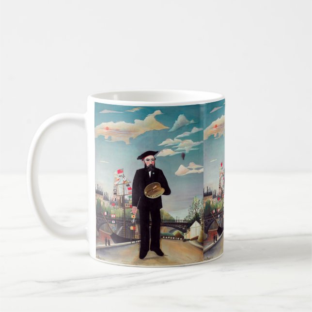 Taza De Café Henri Rousseau - Paisaje Retrato Mío (Izquierda)