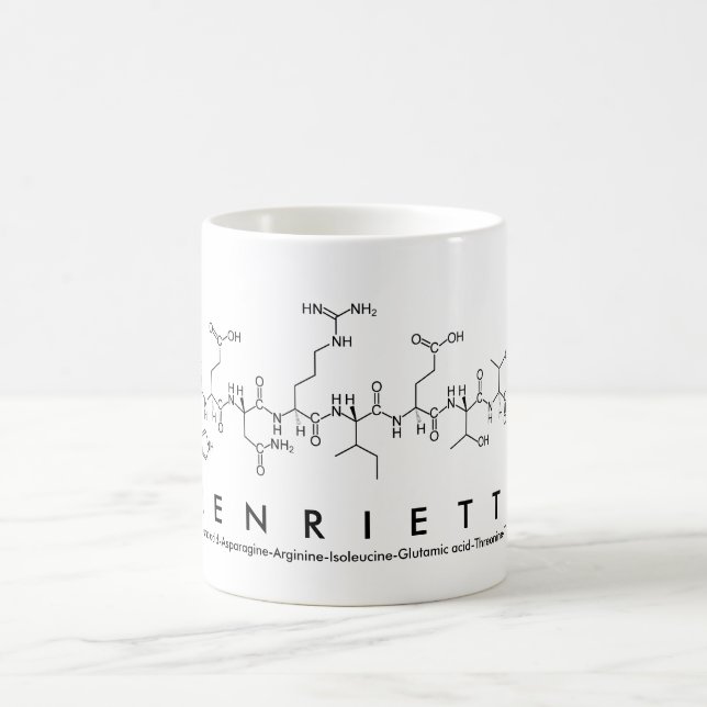 Taza De Café Henrietta peptide nombre mug (Centro)