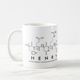 Taza De Café Henry peptide name mug
