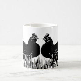 Taza De Café Hens~Silhouette