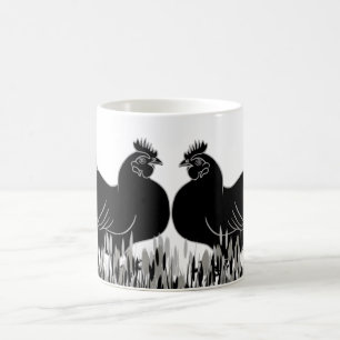 Taza De Café Hens~Silhouette