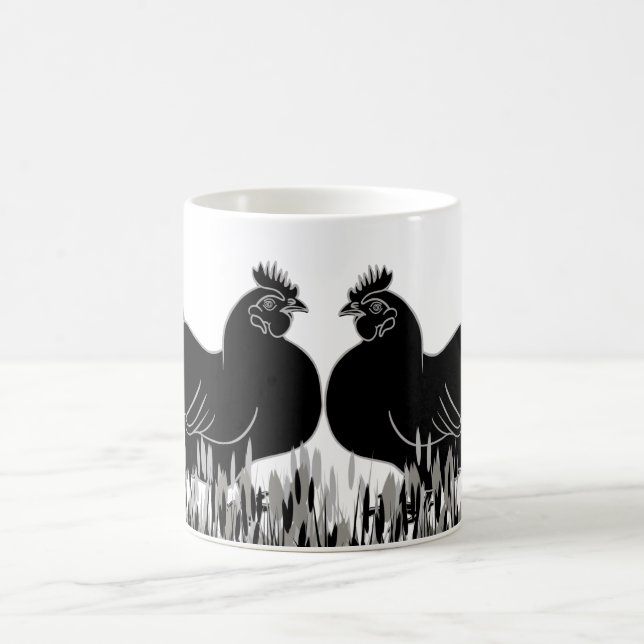 Taza De Café Hens~Silhouette (Centro)