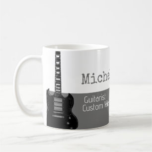 Taza De Café her professional (guitarist) half-grey half-white