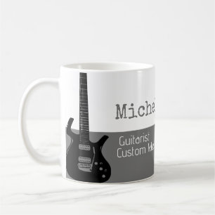 Taza De Café her professional (guitarist) half-grey half-white