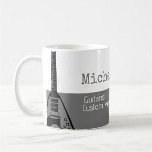 Taza De Café her professional (guitarist) half-grey half-white