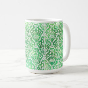 Taza De Café Heraldry Con Corona Y Flores