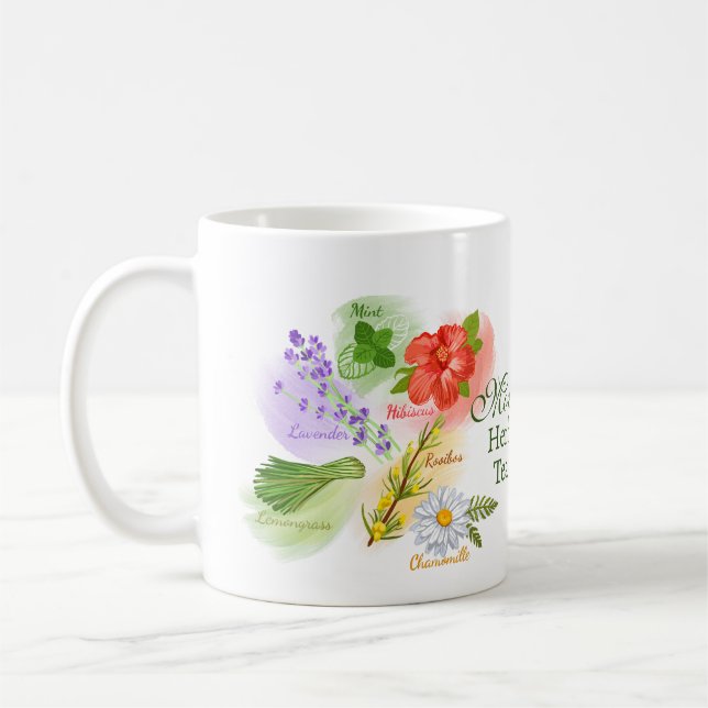 Taza De Café Herb Tea mug, el favorito de mamá (Izquierda)