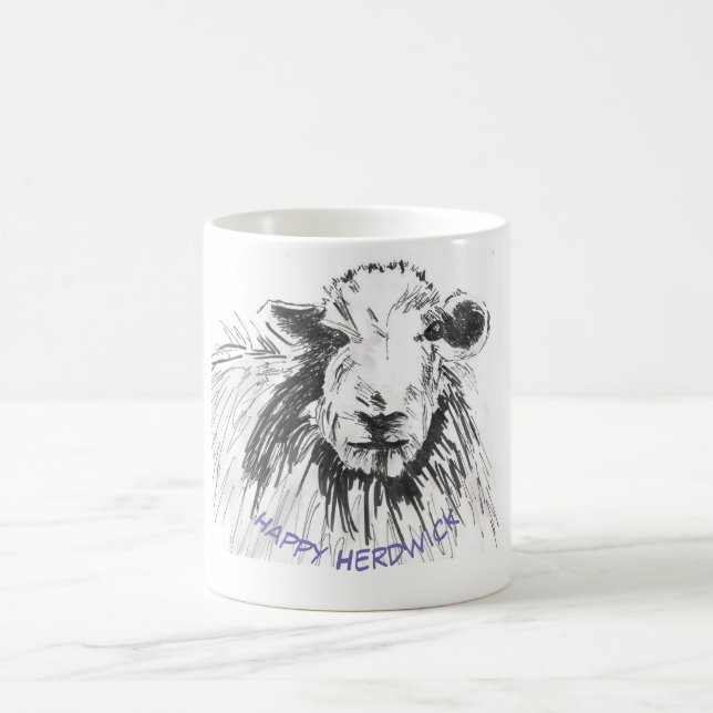Taza De Café Herdwick feliz (Centro)