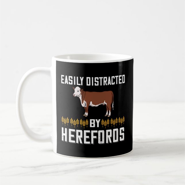 Taza De Café Hereford Cow Bull Bebe Farm (Izquierda)