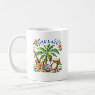 Taza De Café Herencia de Música Tropical de Puerto Rico