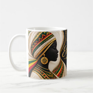 Taza De Café Herencia Etíope Siete Hilos Bordado Habesha