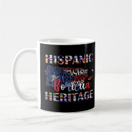 Taza De Café Herencia Hispánica Boricua