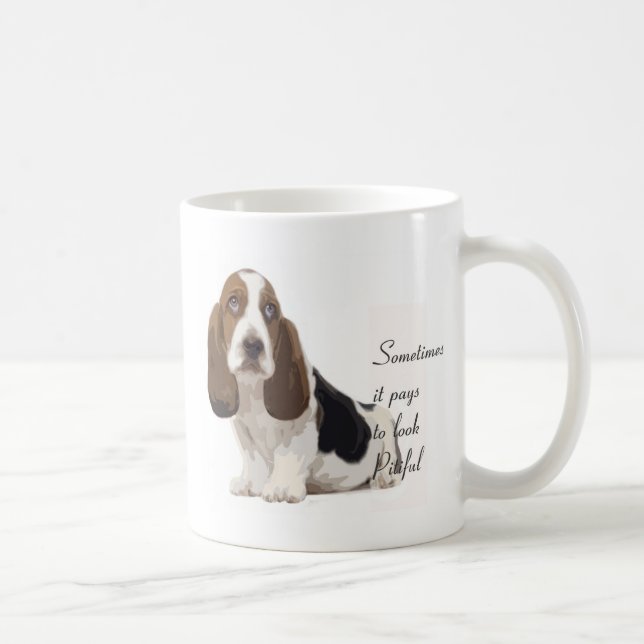 Taza De Café Herido de Basset (Derecha)