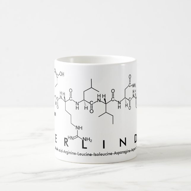 Taza De Café Herlinda peptide name mug (Centro)