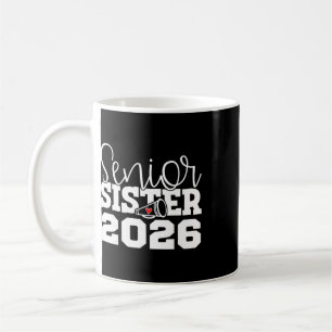 Taza De Café Hermana Animadora Senior Cheer Cl De 2026 Graduada