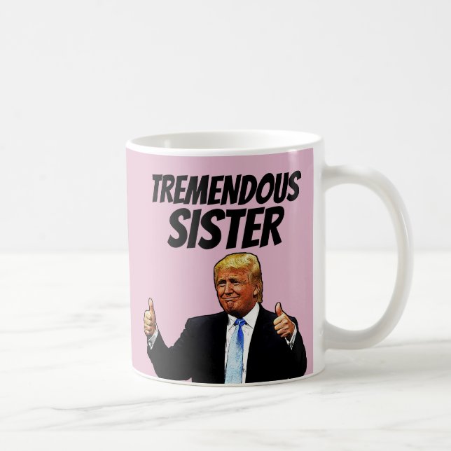 TAZA DE CAFÉ HERMANA CAFÉ MUG, DONALD TRUMP DONNY (Derecha)