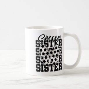 Taza De Café Hermana Coqueta de Fútbol Arco Fútbol Deporte Aman