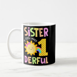 Taza De Café Hermana de Little Miss Onederful cumpleaños al sol