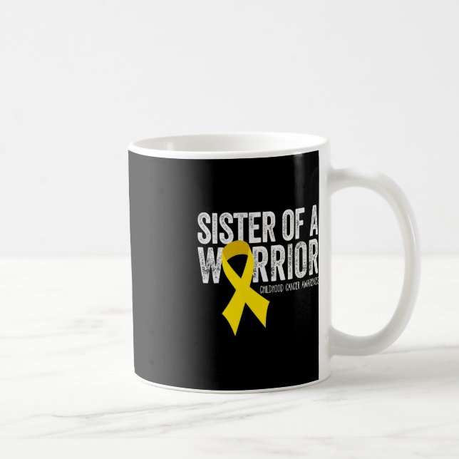 Taza De Café Hermana de una guerra contra el cáncer infantil (Derecha)