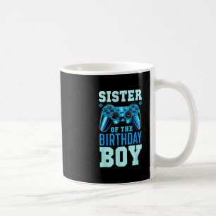 Taza De Café Hermana Del Cumpleañero Videojugadora Bi Emparenta
