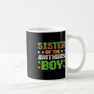 Taza De Café Hermana Del Cumpleañero Videojugadora Fiesta De Cu