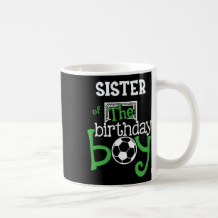 Taza De Café Hermana Del Jugador De Fútbol Cumpleañero Conjunto