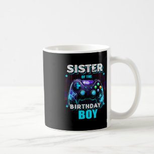 Taza De Café Hermana Del Niño Cumpleañero Juego De Video Coinci