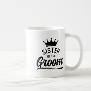 Taza De Café Hermana del Novio Fiesta de Boda Combinada